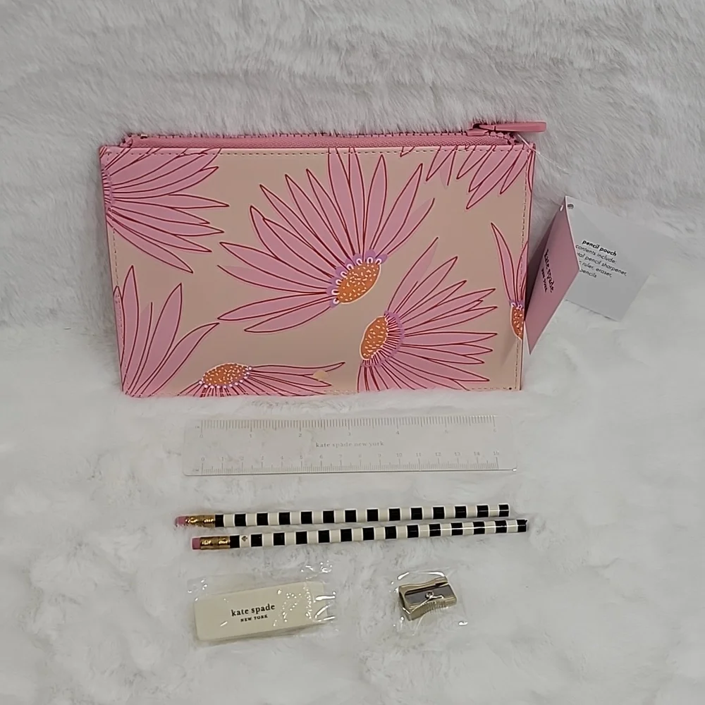 kate spade New York Falling Flower Pencil Pouch